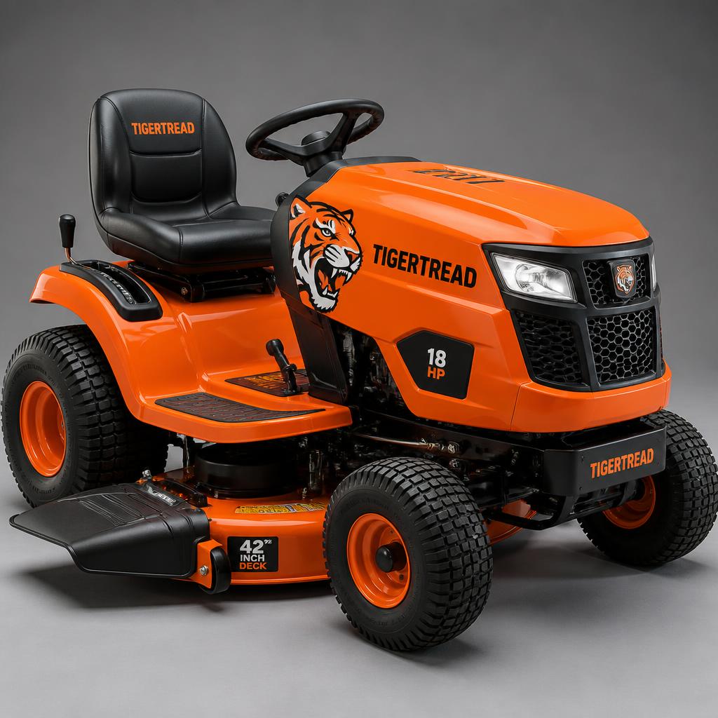 TigerTread Ride-On Lawn Tractor 42" 18HP