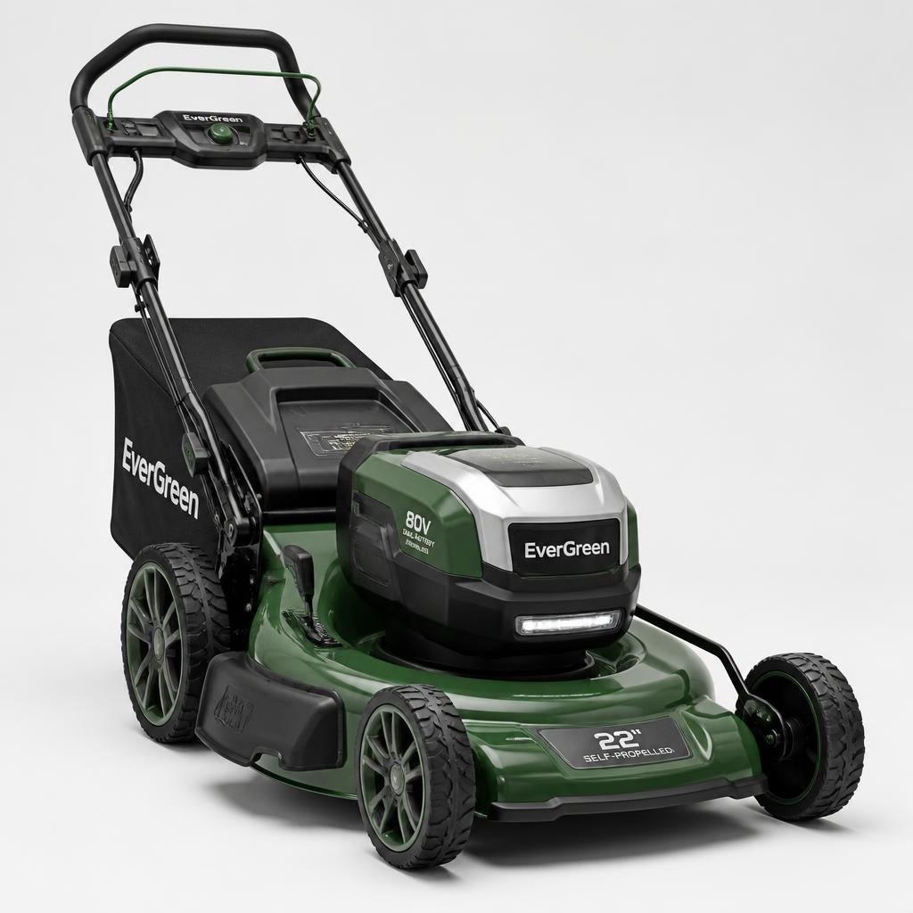 EverGreen 80V Dual-Battery Self-Propelled Mower 22"